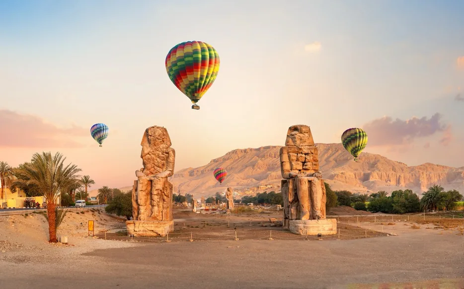Luxor Hot Air Balloon and Temples from Hurghada